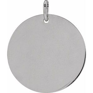 Sterling Silver Be Posh�� Engravable Disc Pendant