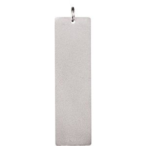 Sterling Silver Be Posh�� Engravable Rectangle Pendant