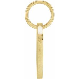 18K Yellow Gold Vermeil Be Posh�� Engravable Disc Pendant