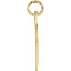 18K Yellow Gold Vermeil Be Posh�� Engravable Disc Pendant