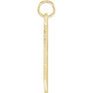 18K Yellow Gold Vermeil Be Posh�� Engravable Heart Pendant