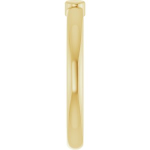 10K Yellow Gold 2-Circle Engravable Family Ring