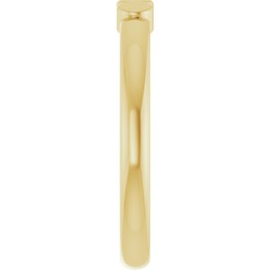 18K Yellow Gold 3-Circle Engravable Family Ring