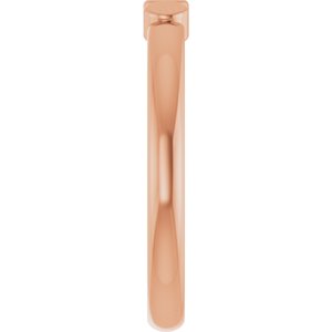 18K Rose Gold 3-Circle Engravable Family Ring