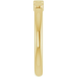 10K Yellow Gold 4-Circle Engravable Family Ring