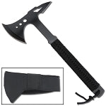 Tactical Survival Rescue Hatchet with Nylon Cord Grip on Handle