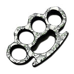 Heavy Duty Paper Weight Demonic Skull Knuckle Duster Solid Metal