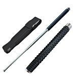 21 Inch Self Defense EXTENDABLE Silver Finish Walking Steel Stick Baton