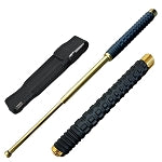 26 Inch Self Defense EXTENDABLE Golden Walking Stick Baton Rubber Grip Handle