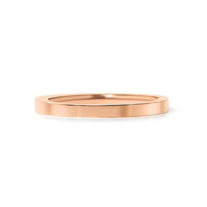 18K Rose Gold PVD Stainless Steel Flat Ring / CFR8024