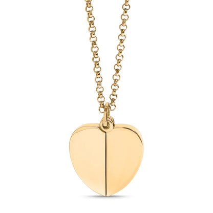 Personalizable Blank Heart Hidden Message Necklace