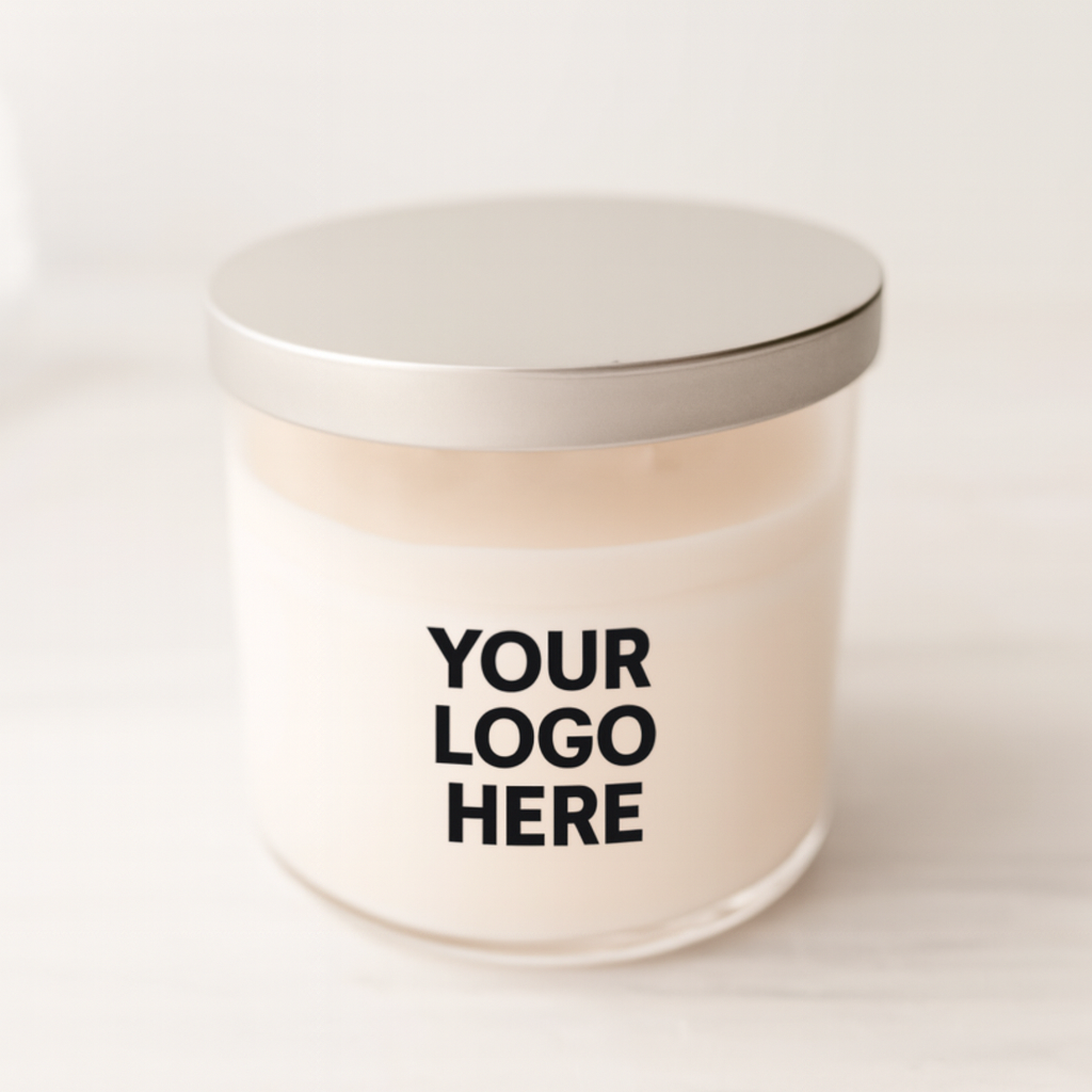Custom Engraved 3-Wick Candle — Personalized Logo, Name & Scent