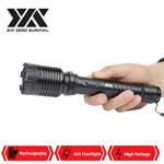 DZS Special Force Tactical Metal Stun Gun Rechargeable LED Flashlight
