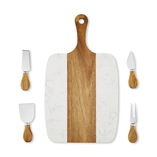 Customizable Marble Serving Board Set