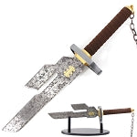 lnverted Spear of Heaven Sword 1:1 Metal Replica Sword with Display Rack