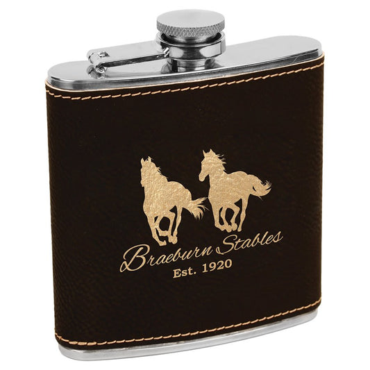 Customized Leatherette Stainless Steel Flask