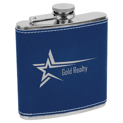 Customized Leatherette Stainless Steel Flask