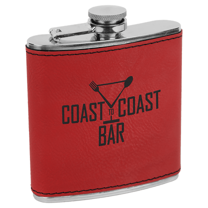 Customized Leatherette Stainless Steel Flask
