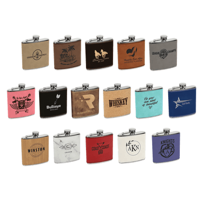 Customized Leatherette Stainless Steel Flask