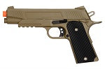 Full Metal 1911 Dark Earth Airsoft Training Pistol 210 FPS Gun