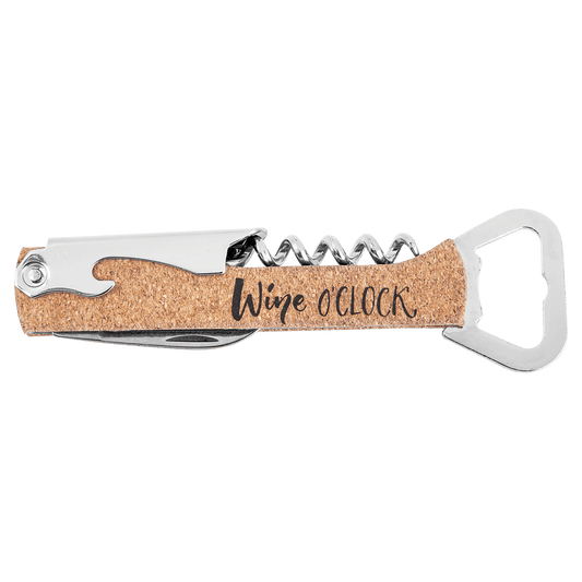 Custom Cork Handle Wine Bottle Opener