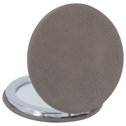 Personalizable Leatherette Compact Mirror