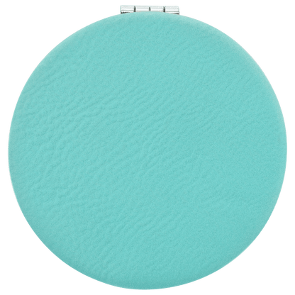 Personalizable Leatherette Compact Mirror