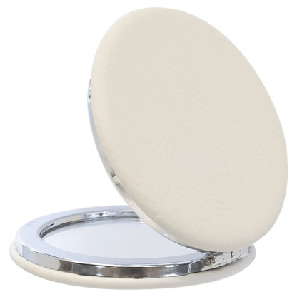 Personalizable Leatherette Compact Mirror