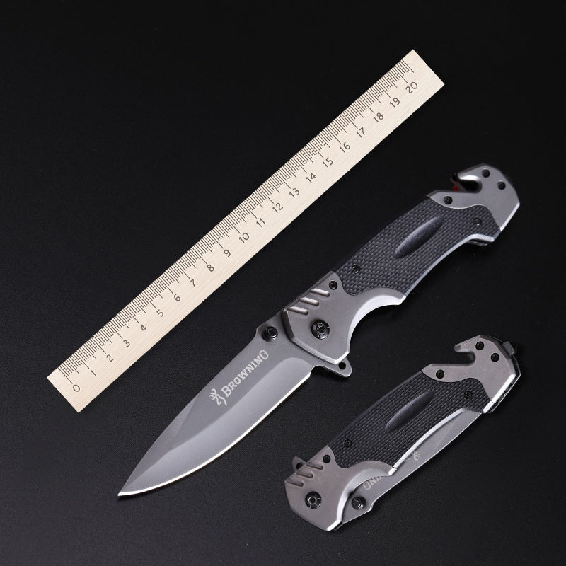 Outdoor Knife Camping Survival Folding Knife With High Hardness Blade Multifunctional