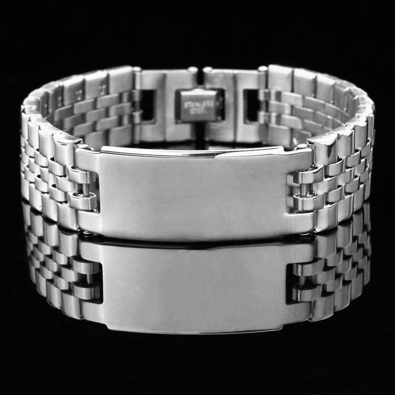 Popular Hot Sale Simple Vintage Advanced Stainless Steel Fashion Jewelry Bracelets