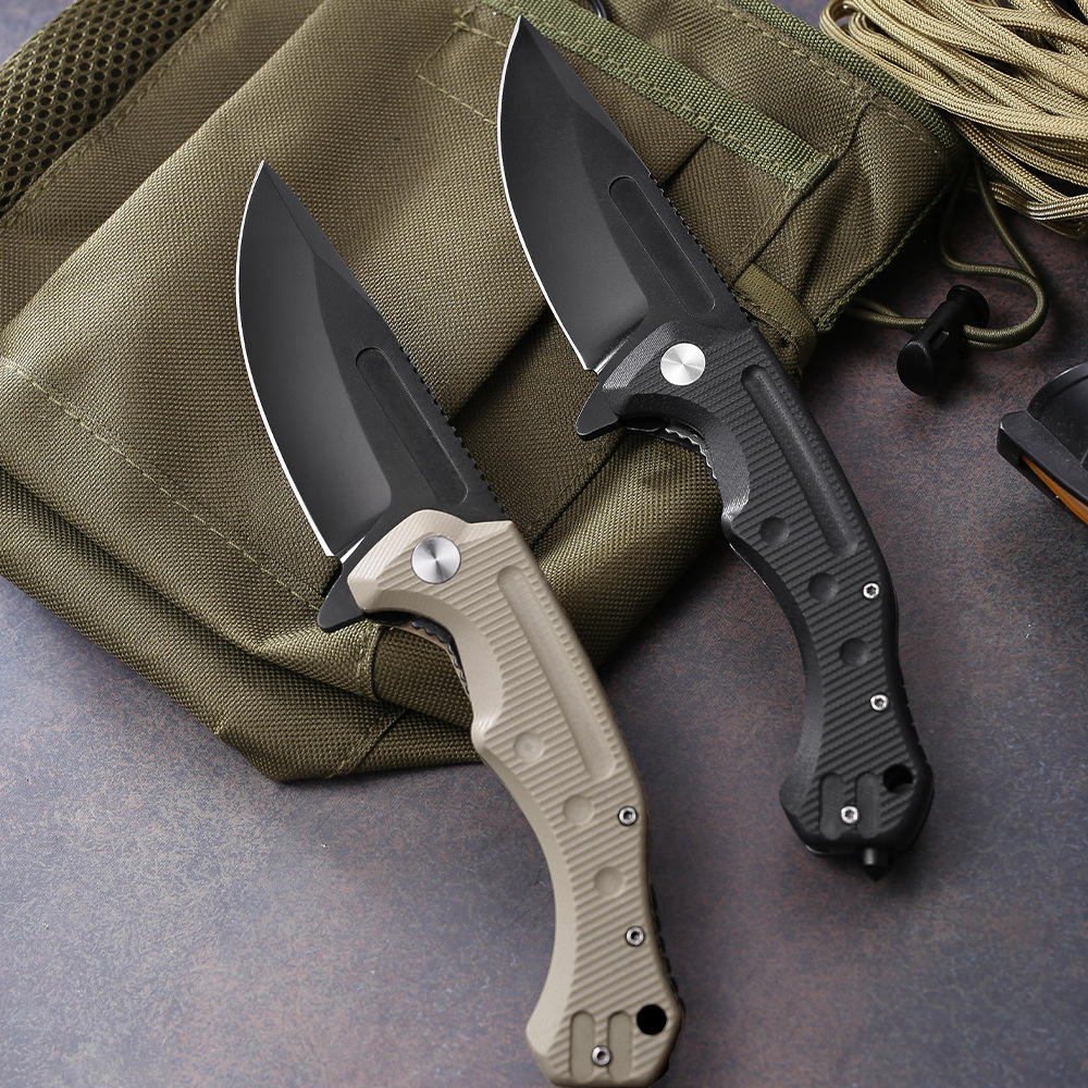 Willia Outdoor Tactical Camping Survival Folding Pocket Knife-Multifunctional Stainless Steel Easy Carry Gift Box Packaging OEM