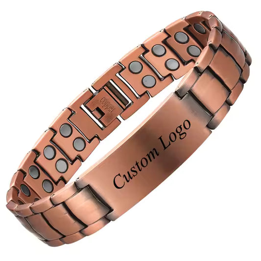 Men's Adjustable Copper Magnetic Bracelet with Sizing Tool – Stylish and Thoughtful Gift
