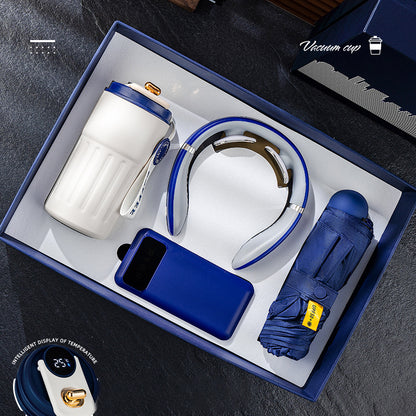 Promotional Luxury Gift Sets Wedding Souvenirs for Guests Neck Massager Power Bank Business Corporate Gift Set for Men and Women