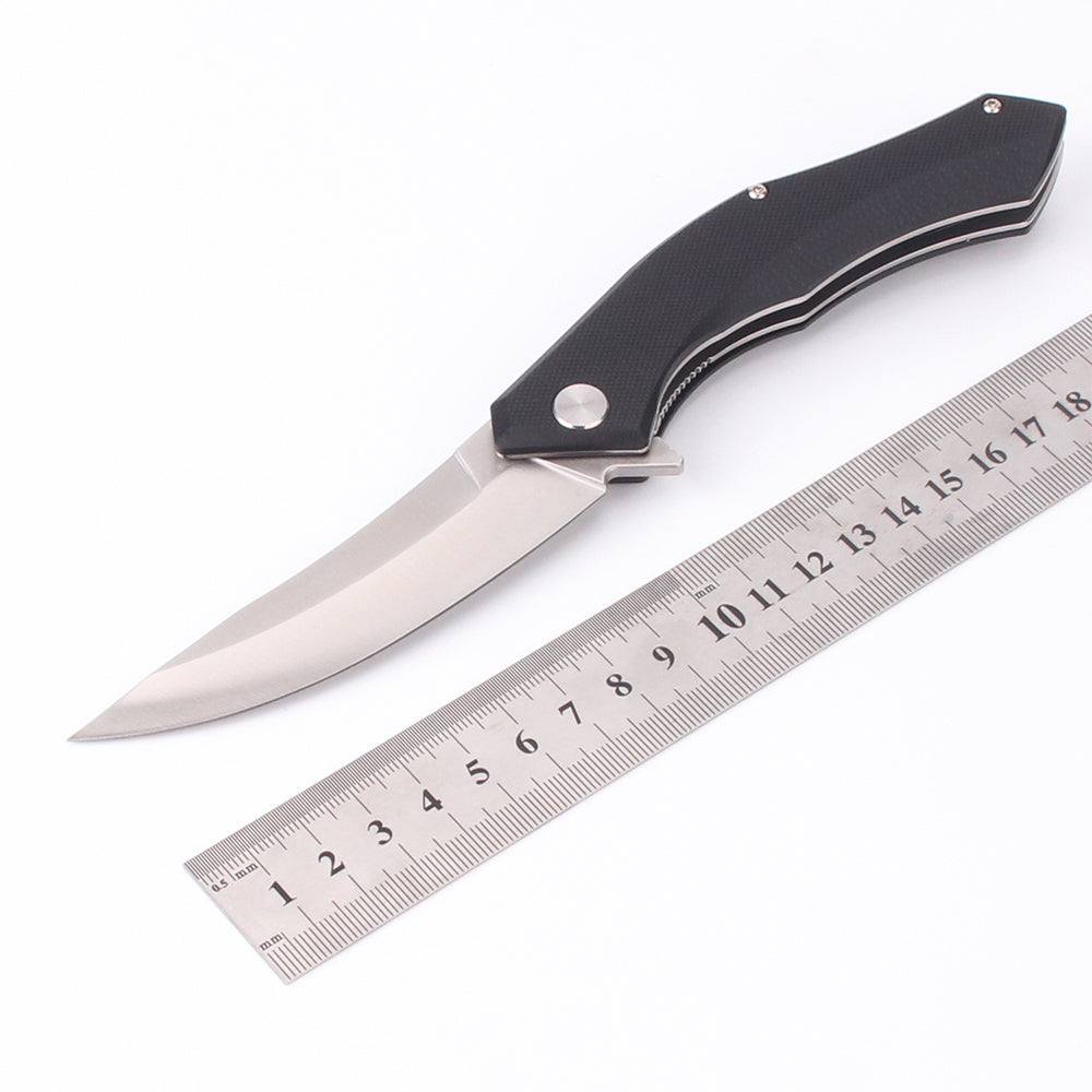 Folding Knife 8cr14 Stainless Steel G10 Handle Hunting Camping Backpack Survival Pocket Knife OEM Customizable Industrial Grade