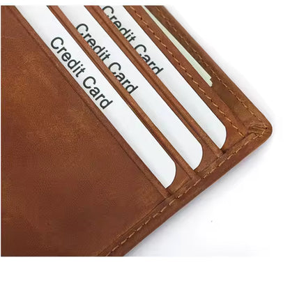 Custom Engraved Leather Wallet – Personalized Gift for Son from Mom – Ideal Christmas Present for Him