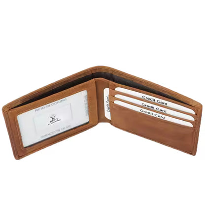 Custom Engraved Leather Wallet – Personalized Gift for Son from Mom – Ideal Christmas Present for Him