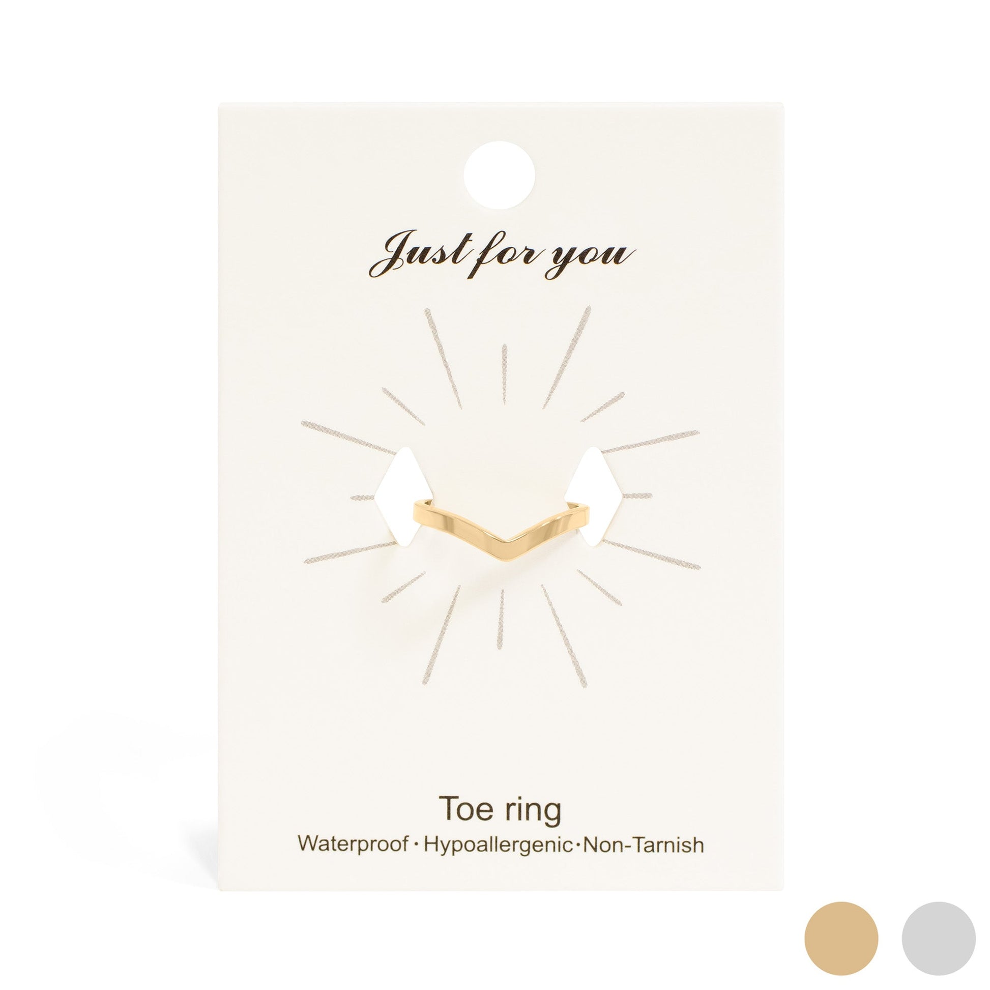 18K Gold PVD Stainless Steel Point Toe Ring / KSS0020