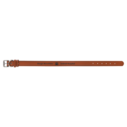 Engravable Leatherette Dog Collar