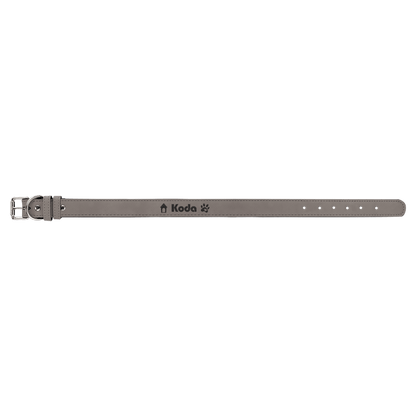 Engravable Leatherette Dog Collar