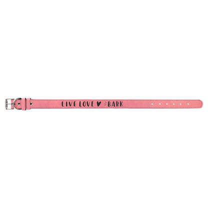 Engravable Leatherette Dog Collar