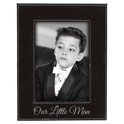 Custom Engraved Leatherette 4×6 Photo Frames
