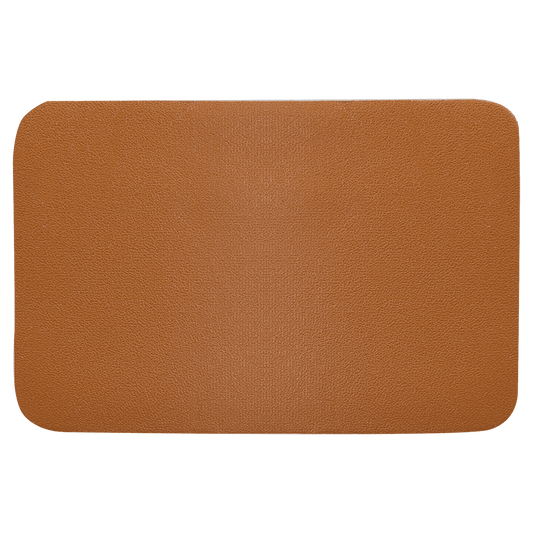 Customizable Genuine Leather Rectangle Patch (3x2) with Adhesive