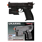 M210AF Spring Airsoft Pistol FPS-130 w/ Flashlight, Laser
