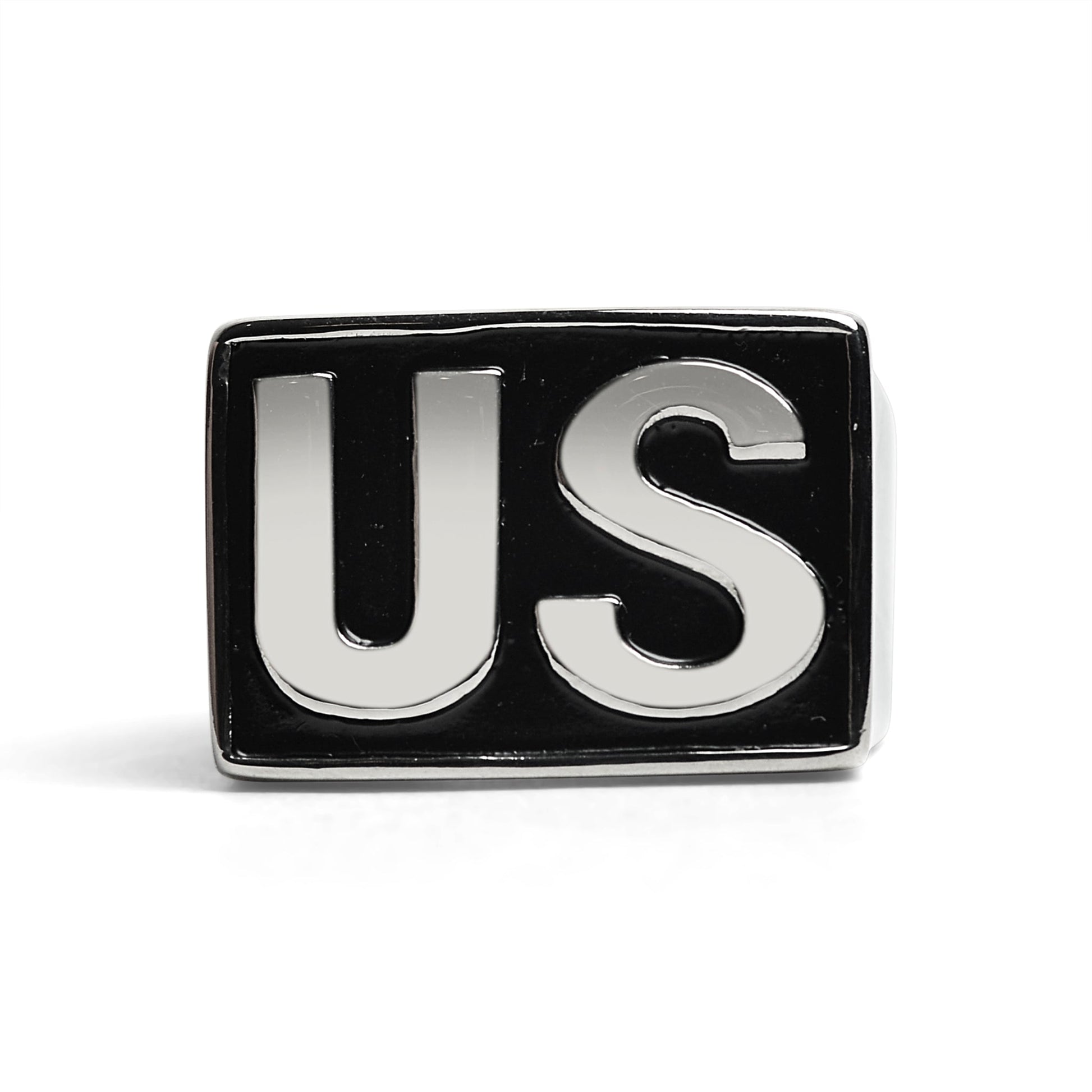 Stainless Steel United States "US" Insignia Signet Ring / MCR4063