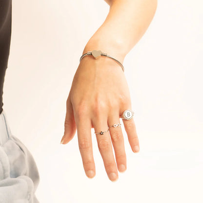 Personalizable Signet Ring With Stones
