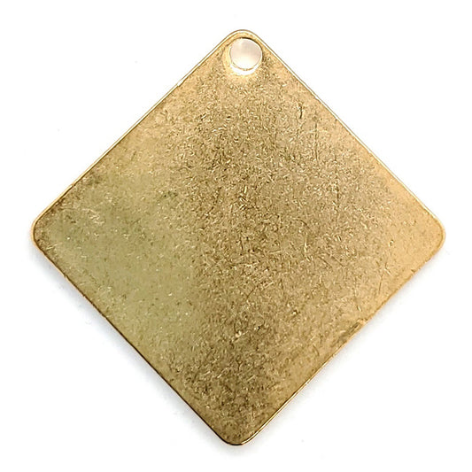Brass Blank Diamond With Hole Pendant / SBB0220