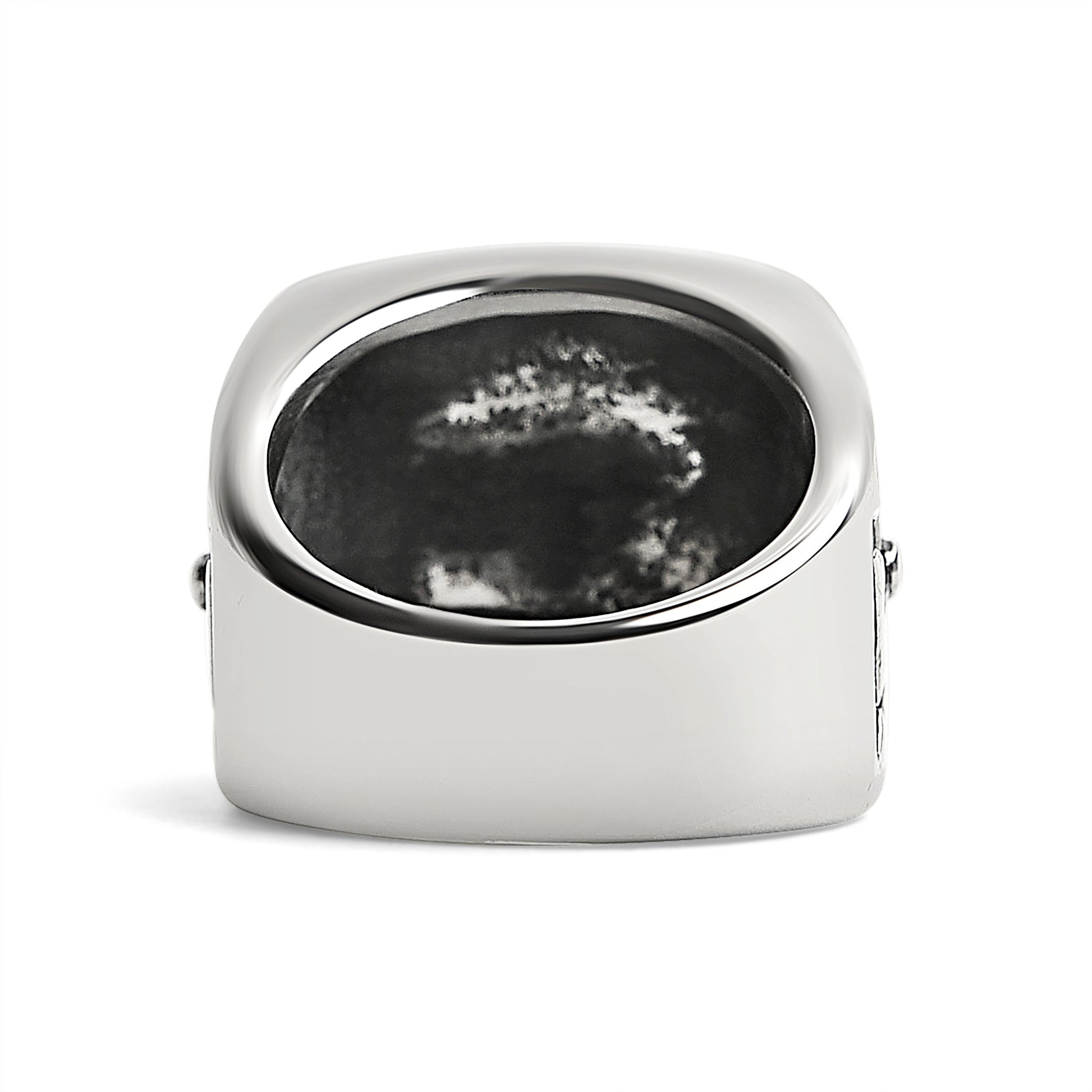 Stainless Steel Polished Maltese Cross Signet Ring / SCR1004