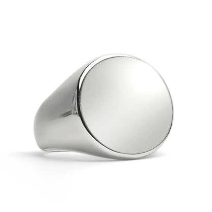 Personalizable Stainless Steel Signet Ring