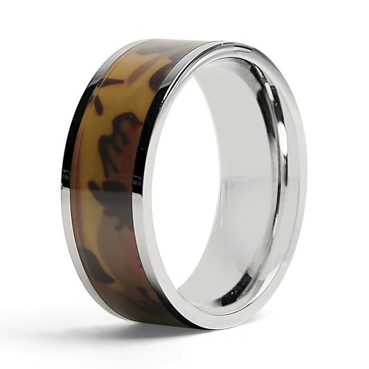 Camo Center Stainless Steel Ring / SCR4096