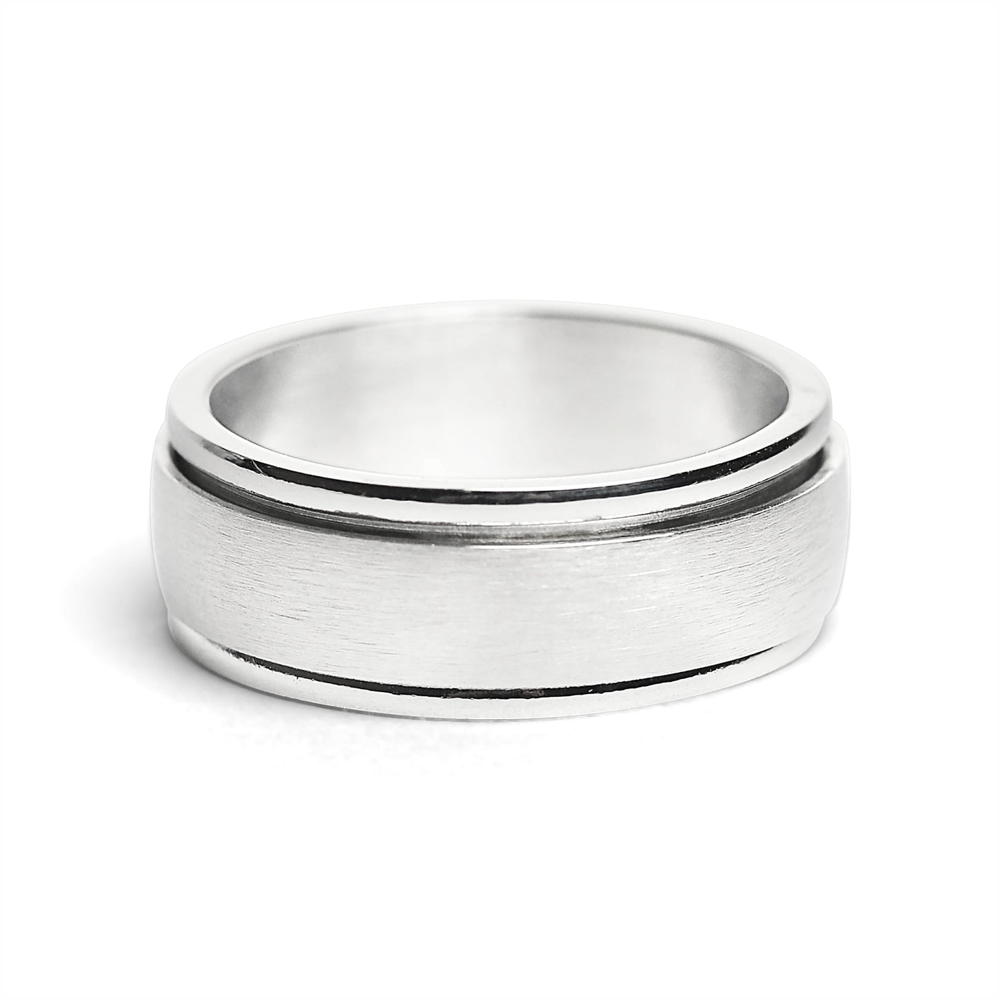 Stainless Steel Brushed Spinner Center Ring / SRJ9001